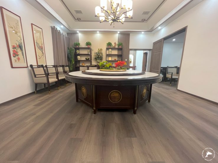 私人会所改造石晶地板WD912-餐厅正面